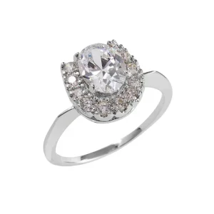 Kelly Herd Oval Solitaire Horseshoe Ring
