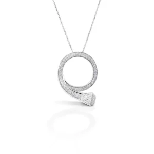 Kelly Herd Pave Circle Nail Pendant