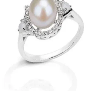 Kelly Herd Pearl Horseshoe Ring