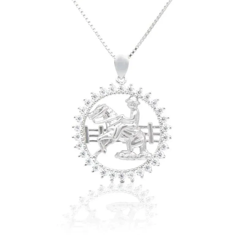 Kelly Herd Reiner In Circle Pendant