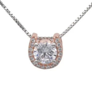 Kelly Herd Rose Gold Plated Horseshoe Necklace
