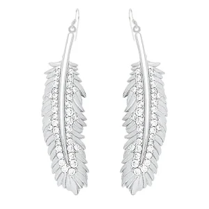Kelly Herd Shimmering Feather Dangle Earrings