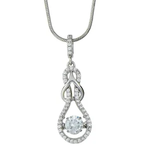 Kelly Herd Slip Knot Clear Necklace