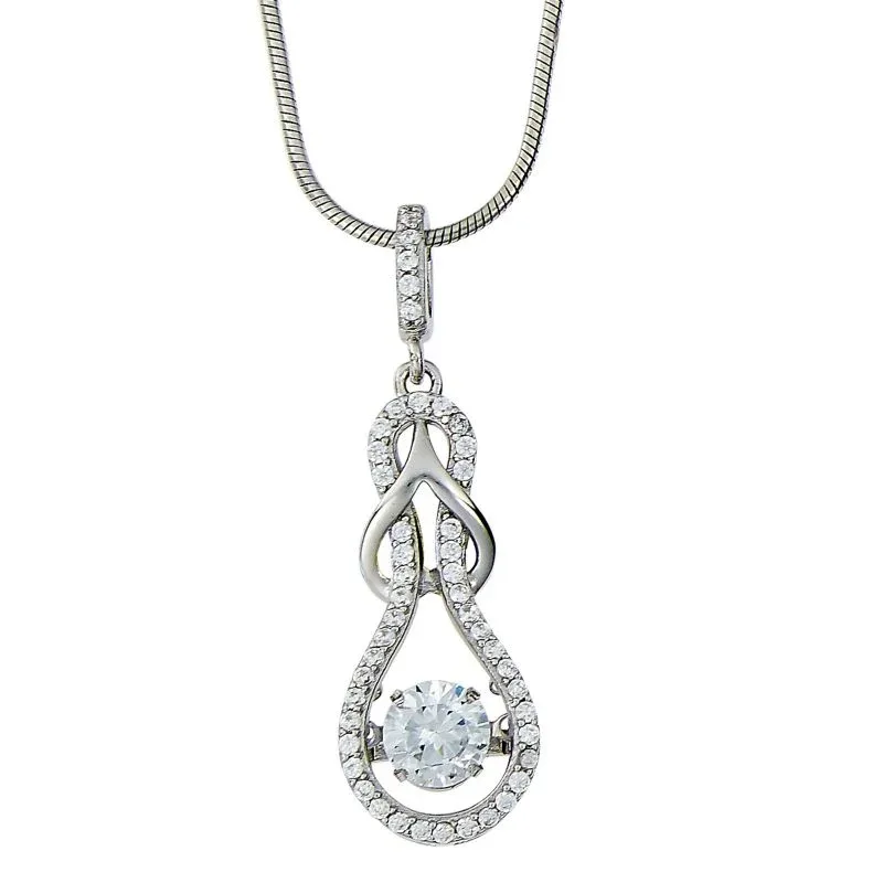 Kelly Herd Slip Knot Clear Necklace