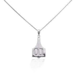 Kelly Herd Small Ear Tag Pendant Sterling Silver