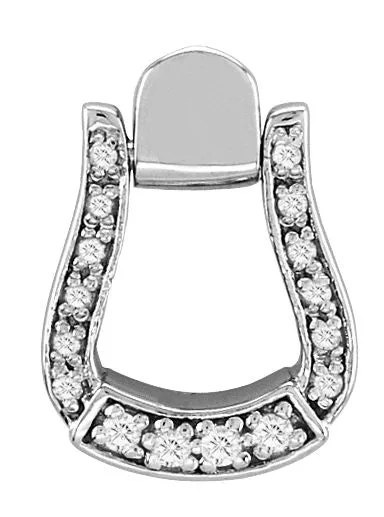 Kelly Herd Sparkling Oxbow Stirrup Pendant - Image 2