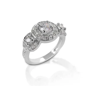 Kelly Herd Three Stone Ring SS
