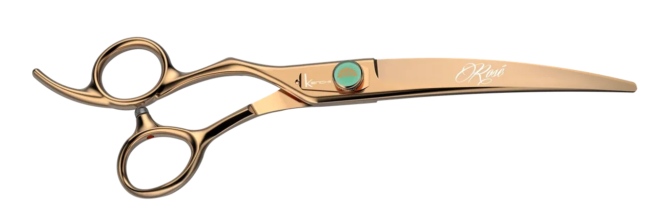 Kenchii Rose Gold 7" Curved Shear Left Hand