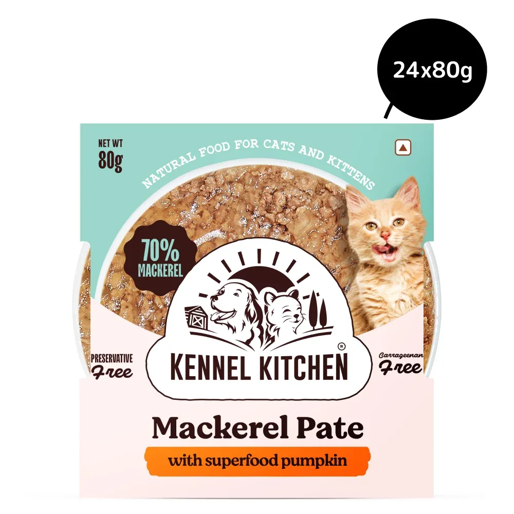 Kennel Kitchen Mackerel Pate with Superfood Pumpkin Cat Wet Food - Image 2