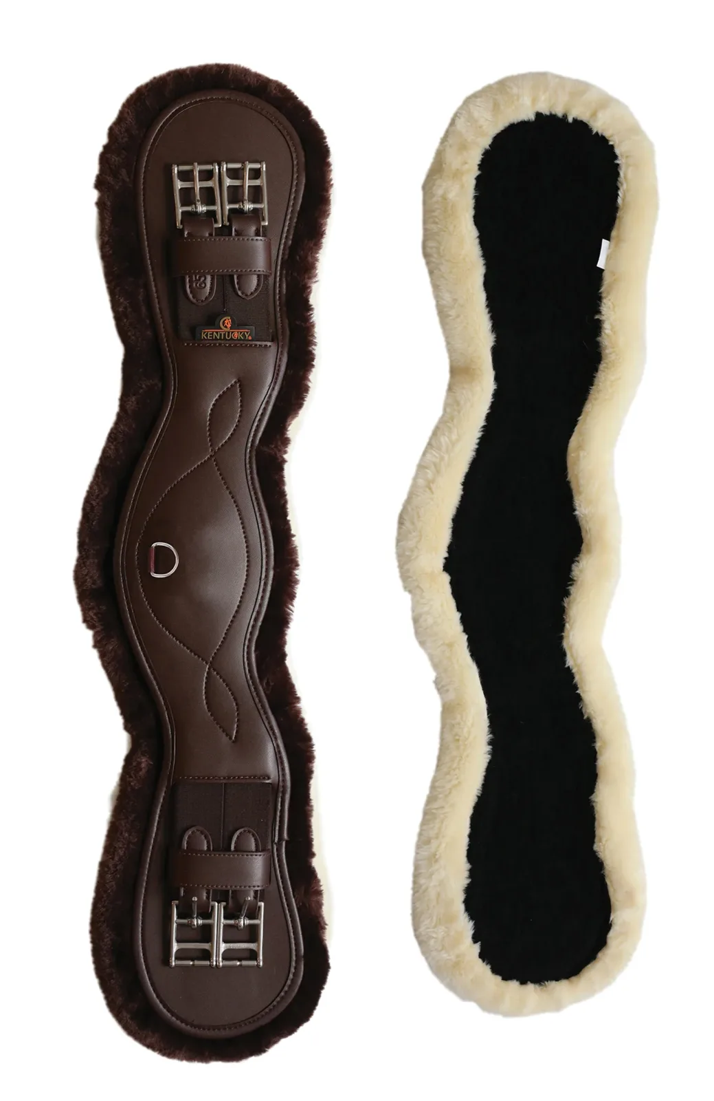 Kentucky Horsewear Vegan Anatomic Sheepskin Short Girth - Image 2