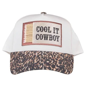 Kenzkustomz Cool It Cowboy Leopard & Cream Cap