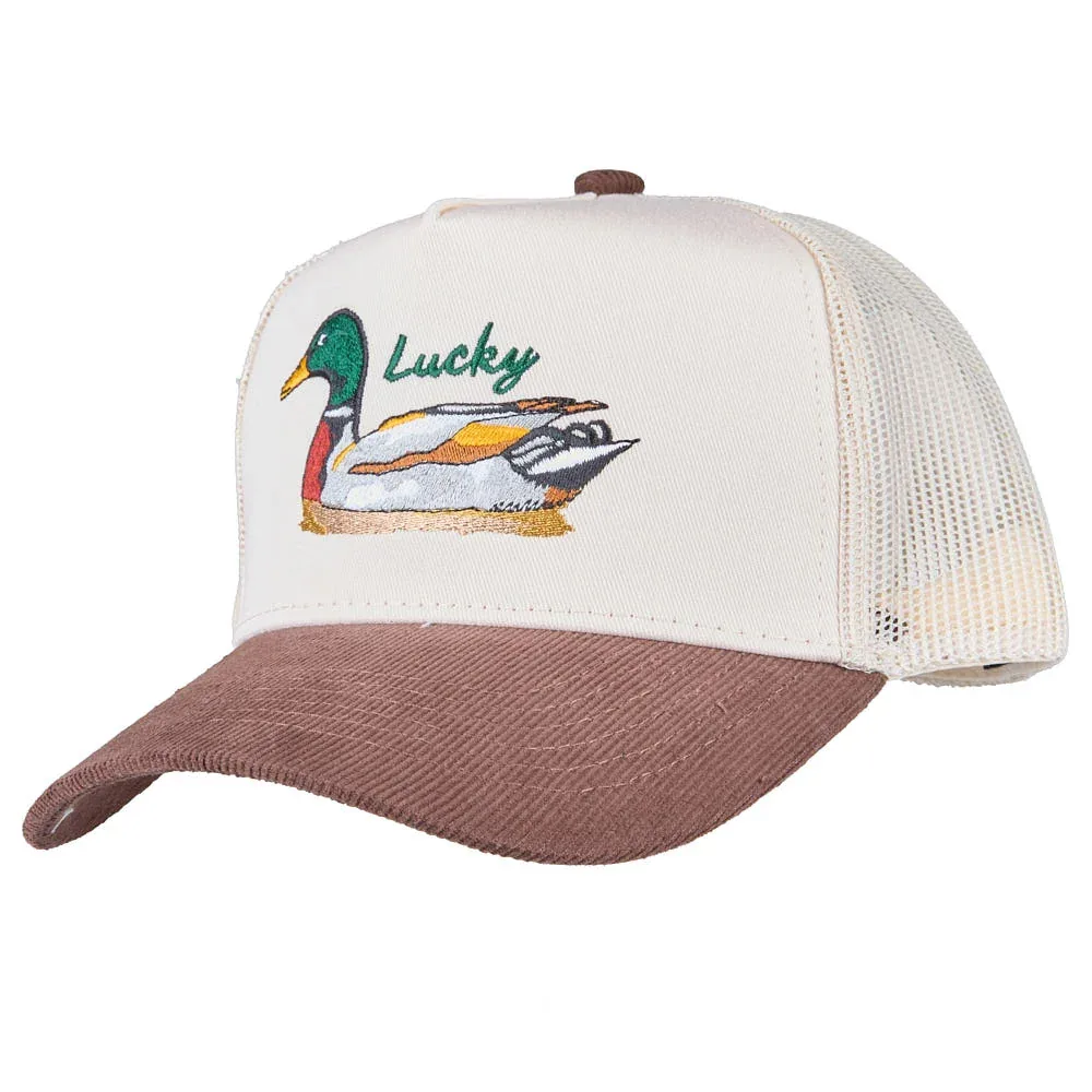 Kenzkustomz Lucky Duck Brown Corduroy Cap - Image 2