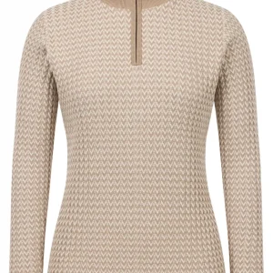 Kerrits Quarter Zip Herringbone Sweater