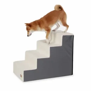 K&H Pet Products Pet Stair Steps 4 Stair Gray 28" x 16" x 22" – KH100546491
