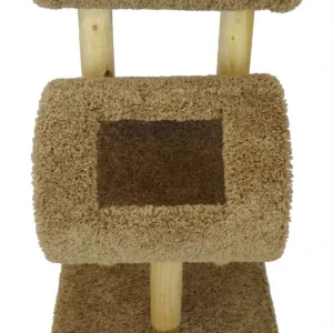 Kitty Cat Tree — Solid Wood Multi-Level Cat Tower for Play & Lounging