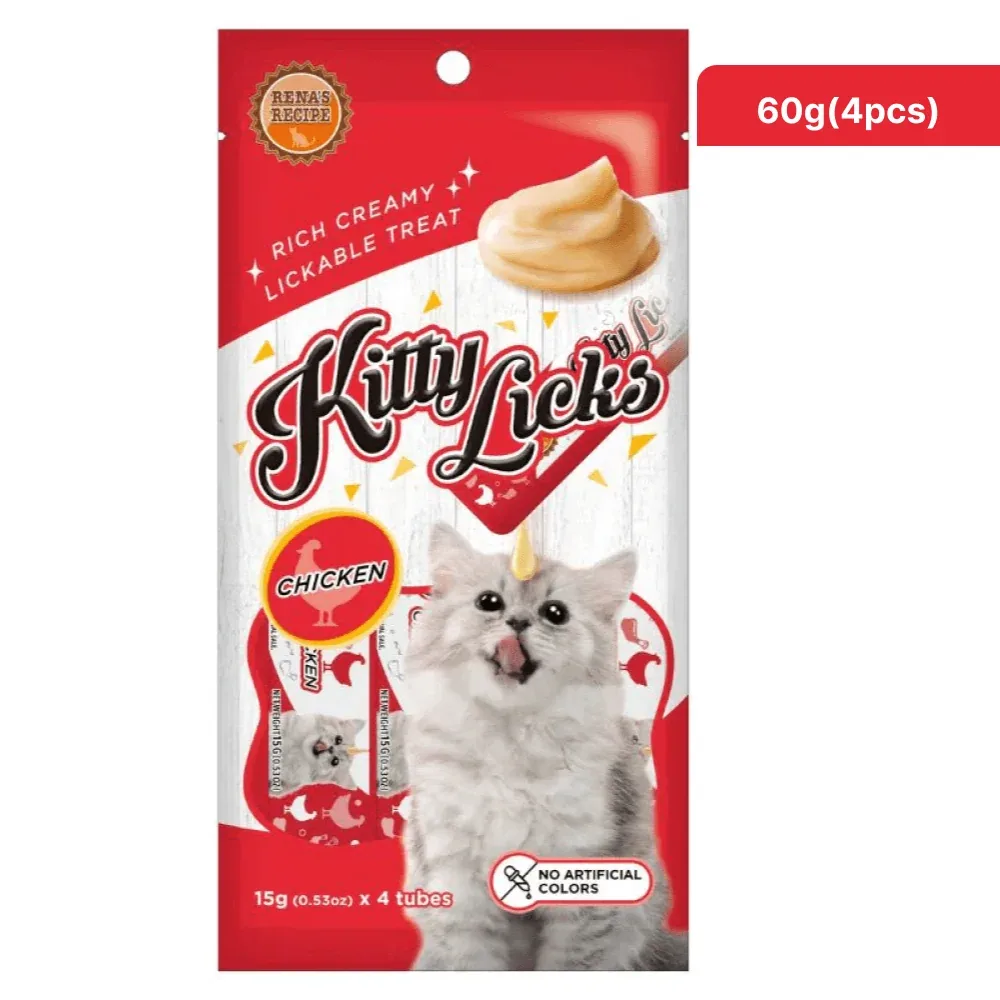 Kitty Licks Chicken Flavour and Tuna Cat Treats Combo - Image 2