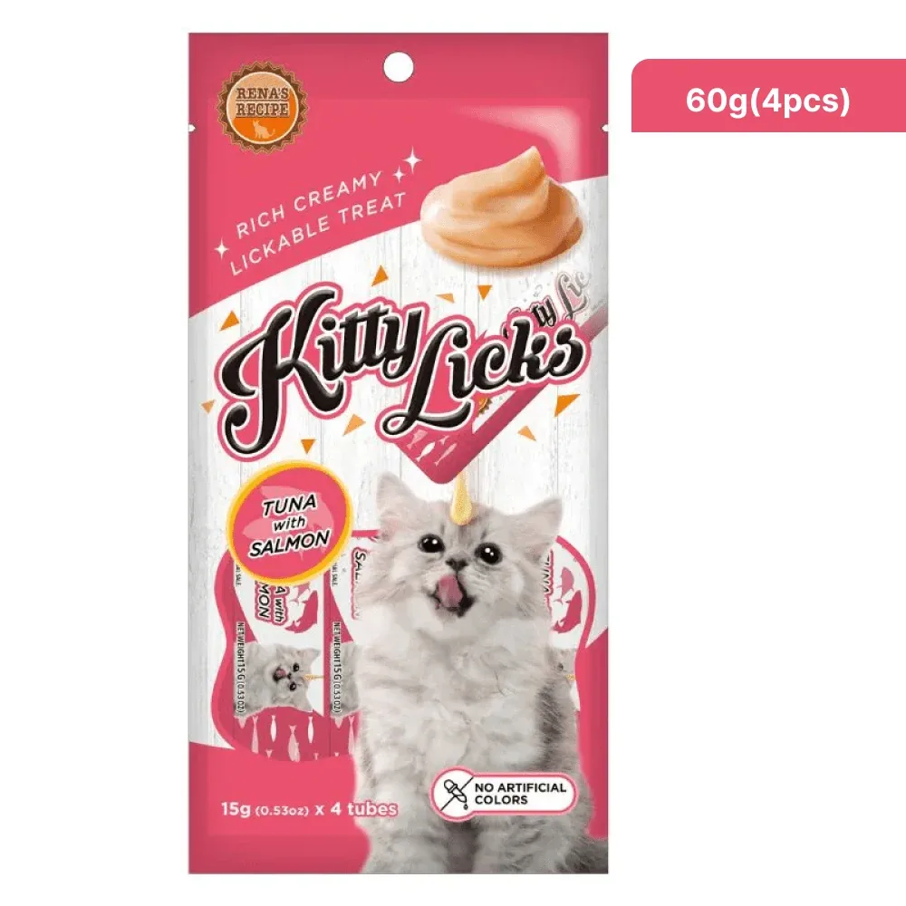 Kitty Licks Tuna Salmon and Chicken Liver Cat Treats Combo - Image 2