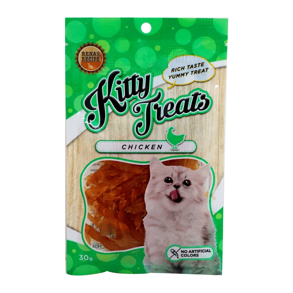Kitty Treats Soft Chicken Jerky Sliced and Chicken & Tuna Cat Treats Combo - Image 2