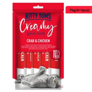Kitty Yums Crab & Chicken Creamy Cat Treats