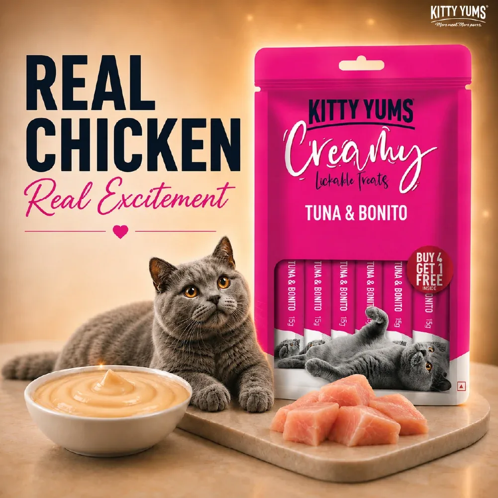 Kitty Yums Tuna & Bonito Creamy Cat Treats - Image 2