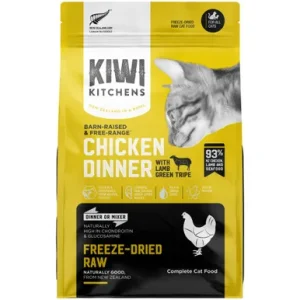Kiwi Kitchens Barn Raised Chicken Dinner w/ Lamb Green Tripe Raw Freeze Dried Cat Food