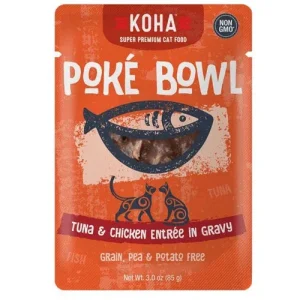 Koha Cat Grain-Free Pok Tuna and Chicken, 3 oz each, Case of 24