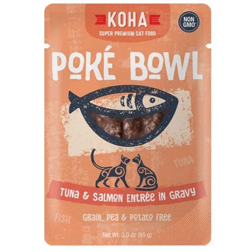 Koha Cat Grain-Free Pok Tuna and Salmon, 3 oz each, Case of 24