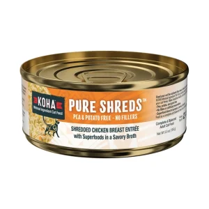 Koha Cat Grain-Free Shredded Chicken, 5.5 oz each, Case of 12