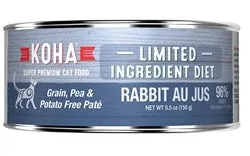Koha Cat Limited Ingredient Pat Grain-Free Rabbit, 3 oz each, Case of 24