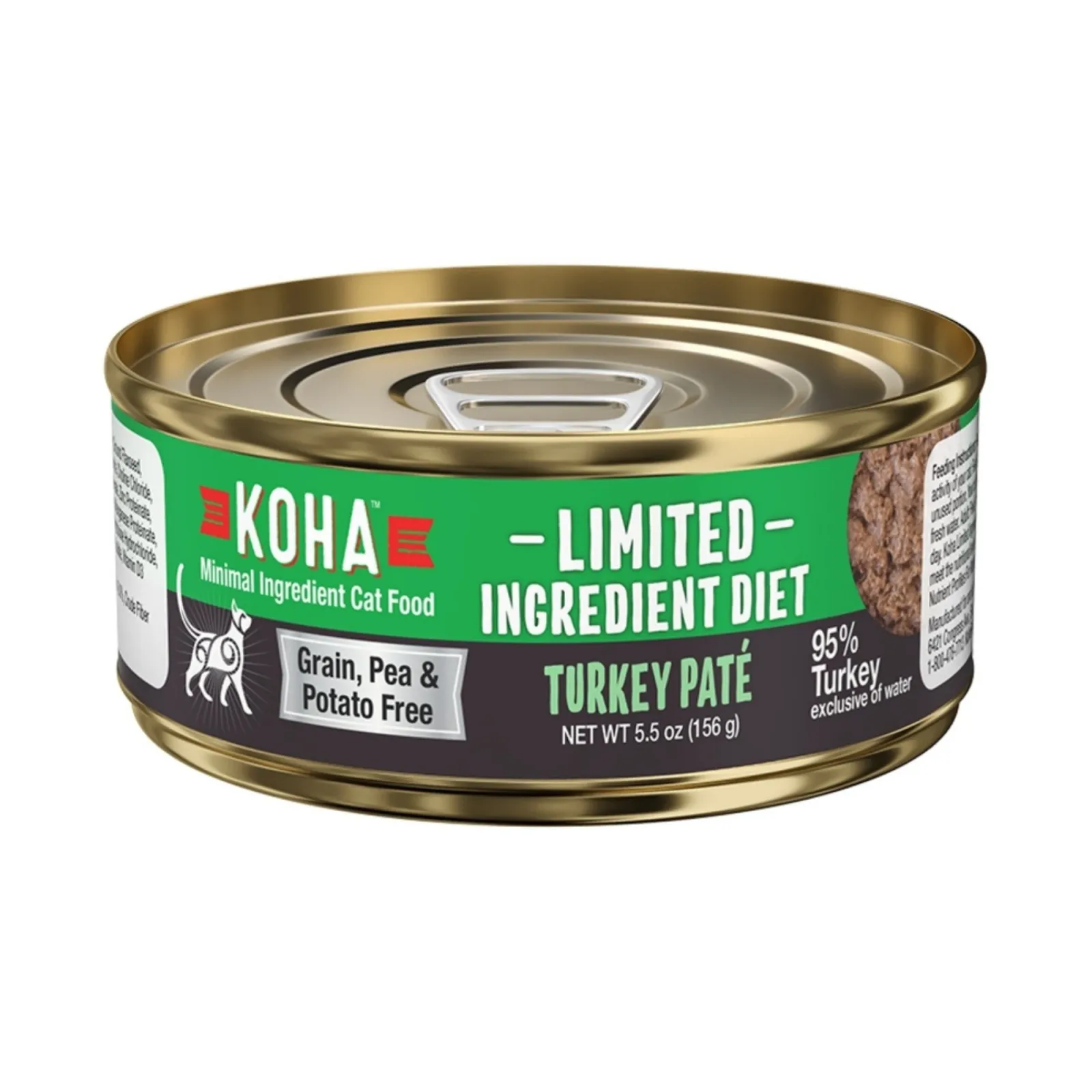Koha Cat Limited Ingredient Pt Grain-Free Turkey, 5.5 oz each, Case of 24