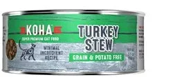 Koha Cat Turkey Stew Wet Cat Food, 5.5 oz each, Case of 24