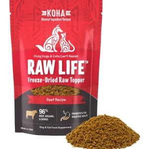 Koha Dog Cat Grain-Free Raw Freeze-Dried Topper Beef 8 oz