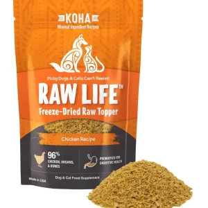 Koha Dog Cat Grain-Free Raw Freeze-Dried Topper Chicken 8 oz