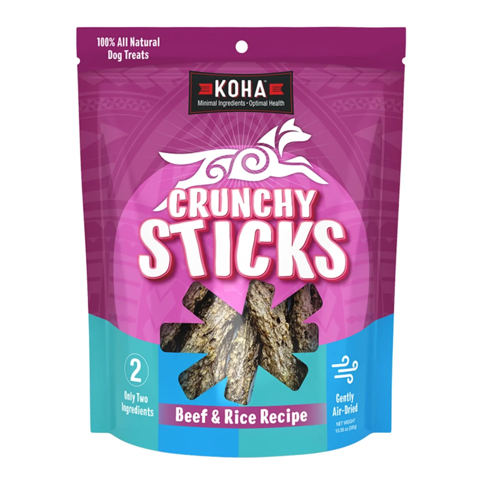 Koha Dog Crunchy Sticks Chicken, 10.58 oz