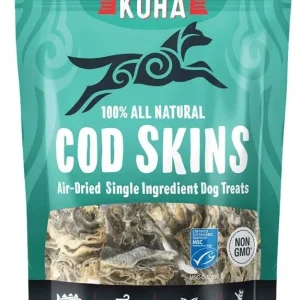 Koha Dog Grain-Free Air Dried Cod Skins, 2.5 oz