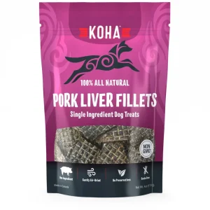 Koha Dog Grain-Free Air Dried Pork Fillet, 4 oz