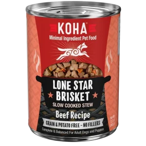 Koha Dog Grain-Free Lone Star Stew, 12.7 oz each, Case of 12