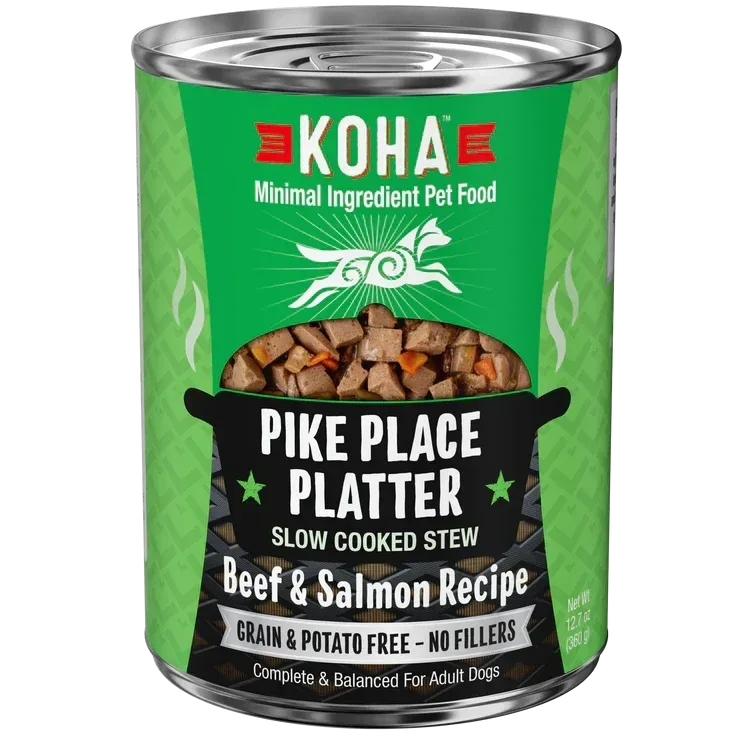 Koha Dog Grain-Free Pike Place Stew, 12.7 oz each, Case of 12