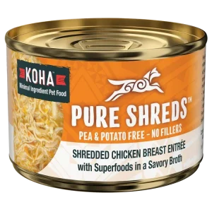Koha Dog Grain-Free Shredded Chicken 5.5 oz. 12 ct