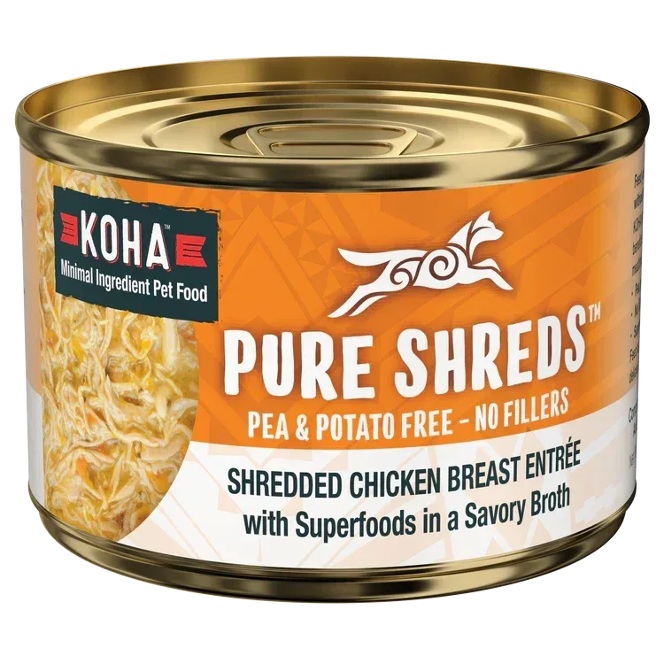 Koha Dog Grain-Free Shredded Chicken 5.5 oz. 12 ct