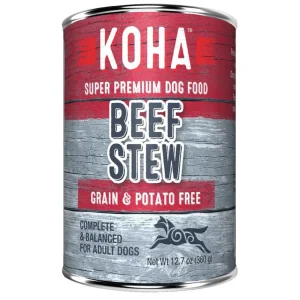 Koha Dog Grain-Free Stew Beef, 12.7 oz each, Case of 12