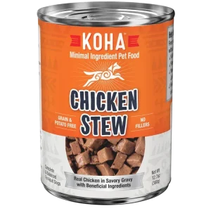 Koha Dog Grain-Free Stew Chicken, 12.7 oz each, Case of 12