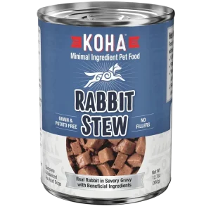 Koha Dog Grain-Free Stew Rabbit, 12.7 oz each, Case of 12
