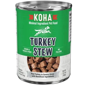 Koha Dog Grain-Free Stew Turkey, 12.7 oz each, Case of 12
