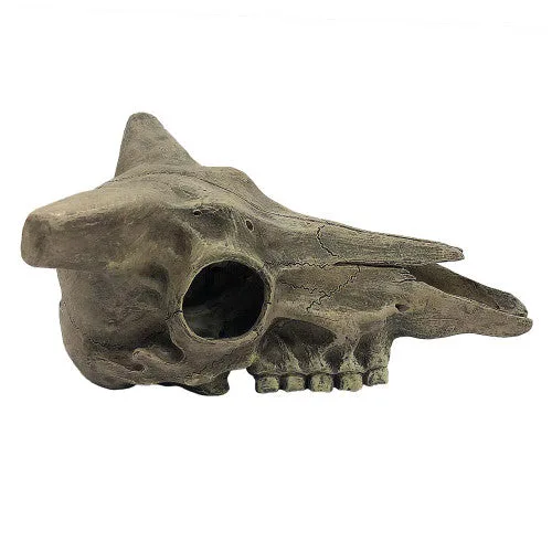 Komodo Deer Skull Reptile Hideout Gray One Size - Image 2