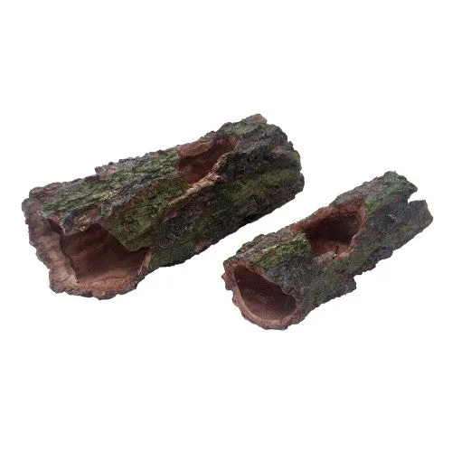 Komodo Forest Log Reptile Hideaway Brown/Green LG - Image 2