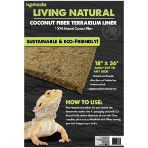 Komodo Living Natural Coconut Fiber Terrarium Liner 18In X 36 in