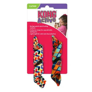KONG Active Curlz Catnip Cat Toy Assorted, 2-Count