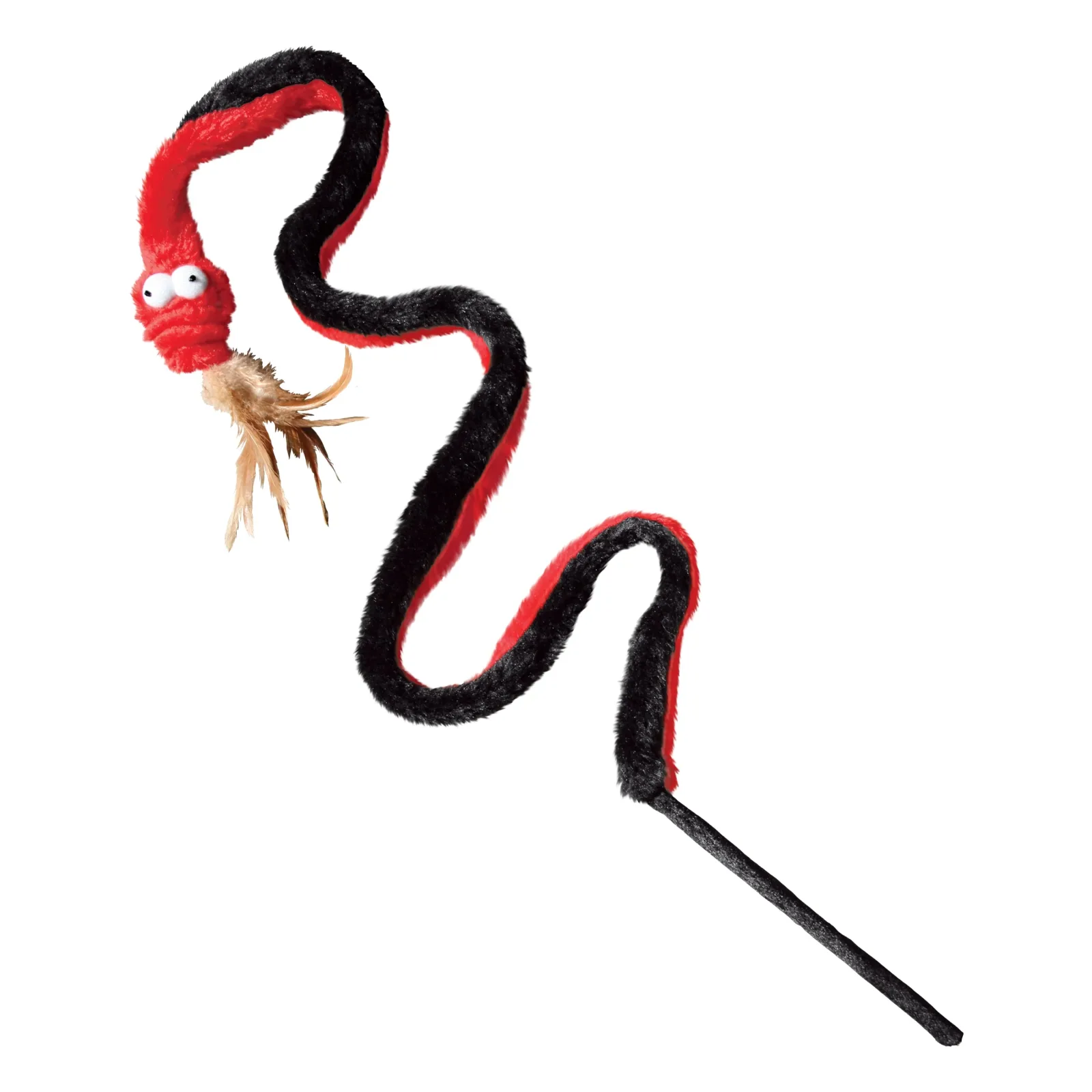 KONG Active Plush Snake Teaser Cat Toy Assorted - Image 2