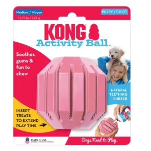 KONG Activity Ball Puppy Dog Toy Assorted Medium
